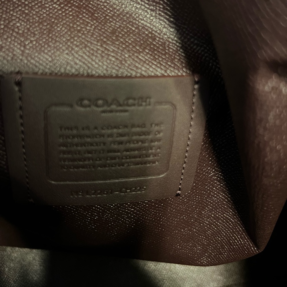 Coach denim and leather large tote bag EUC - Picture 8 of 16